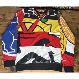 Post Game Chicago Sports Long Sleeve Sweatshirt Shirt Men’s Lrg Bears Bulls Cubs
